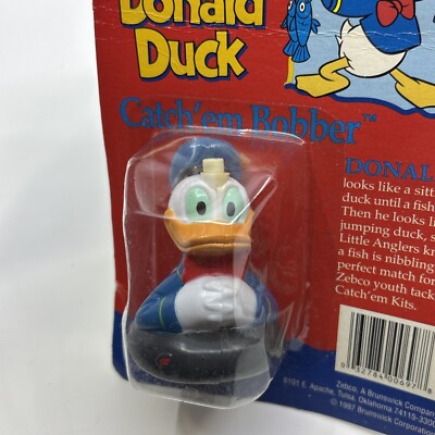 Vintage 1997 Disney Donald Duck Catch 'Em Bobber Fishing Zebco