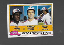 1981  Tim Raines, Roberto Ramos & Bobby Pate , Topps, Rookie