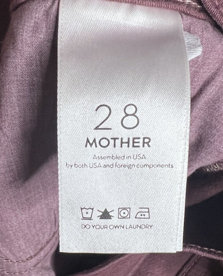 Mother Jeans The Rascal Ankle Fray Womens 28 Birds Of A Feather Stretch Denim