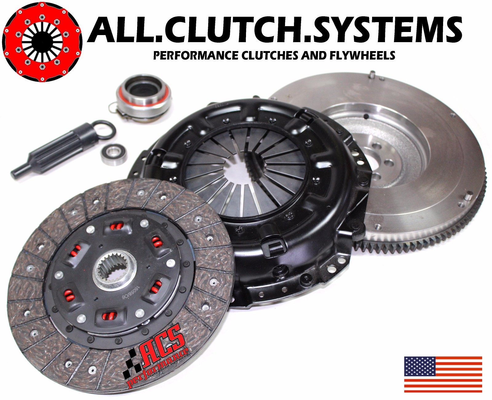 ACS STAGE 2 CLUTCH KIT+FLYWHEEL 8995 TOYOTA PICKUP 4RUNNER 2.4L 22RE