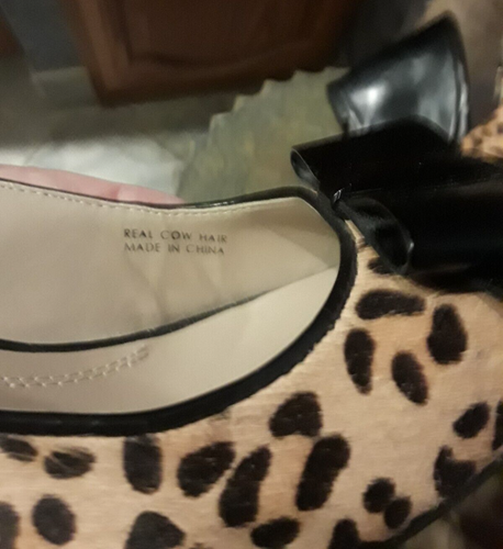 Ellen Tracy Barclay Animal Print Women's Wedge Heels-Size 6M - Picture 10 of 16