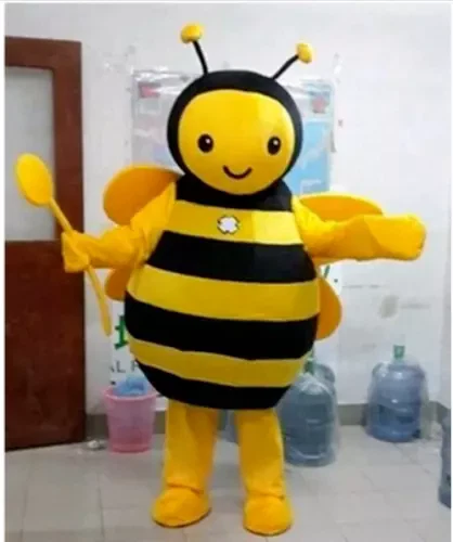 Disfraz Mascota Navidad Dibujos Animados Abeja Disfraz Adulto Disfraz Profesional Foto 3 de 4