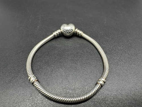 Bracciale Pandora per bambini in argento sterling 925 originale lungo 5,75" - Foto 6 di 13