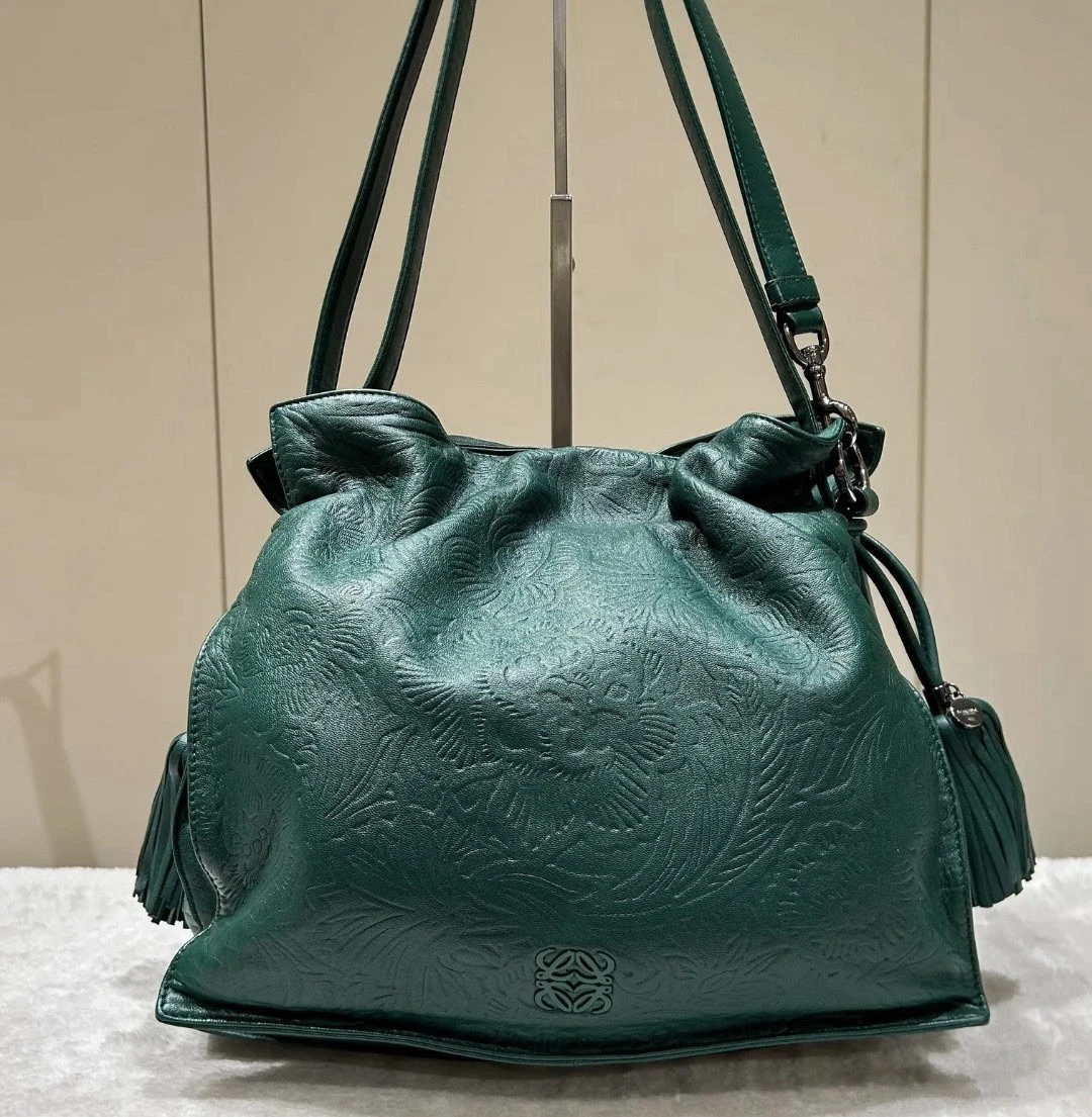 Green Leather Exterior Loewe Bags & Handbags for Women for sale | eBay