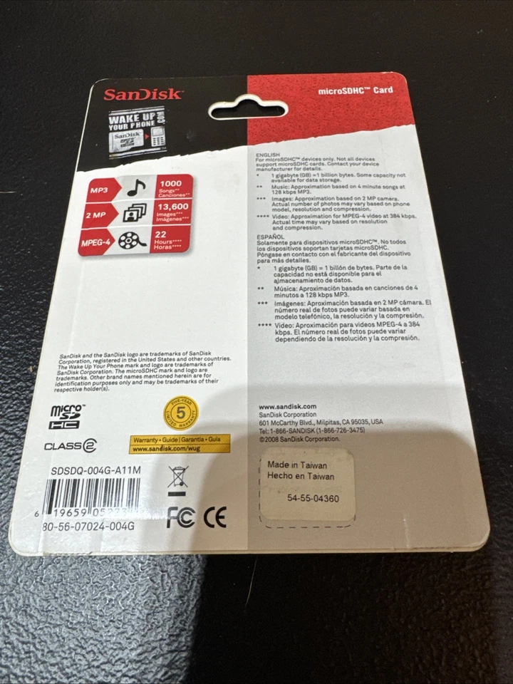 Sandisk 4GB M2 Memory Stick Micro Card - Image 2 of 2