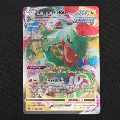 Pokemon TCG Karte Rayquaza VMAX 101/159 Crown Zenith Ultra Rare Holo - NM