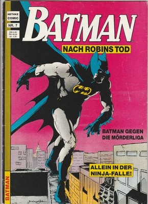   BATMAN #7 Allein in der Ninja-Falle, Hethke Verlag/DC Comics 1990 COMICHEFT Z2