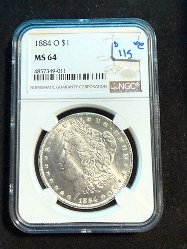 1884 O MORGAN DOLLAR NGC MS 64 011
