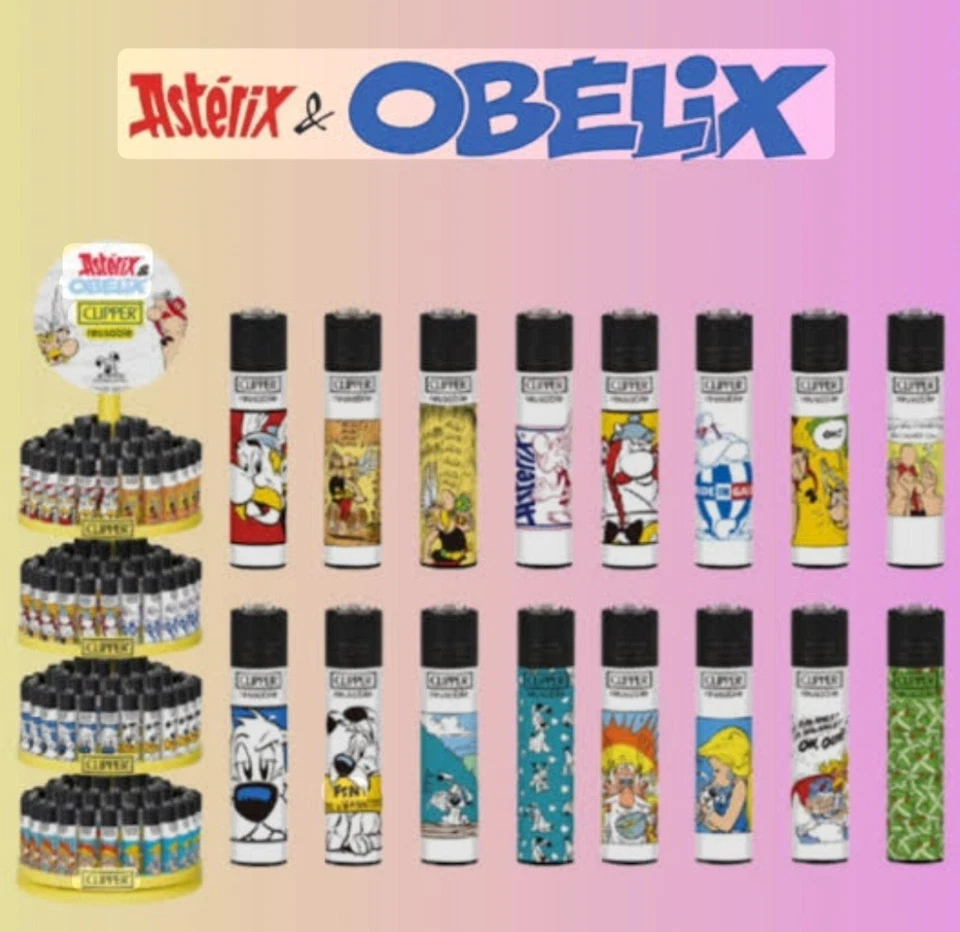 Collection complète des 16 briquets Astérix Clipper rechargeables - Photo 1/1