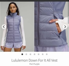 Lululemon Down for It All Vest Size 4,