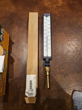 TRERICE INDUSTRIAL THERMOMETER 12" 3.5" BRASS STEM 1-160 CX9240304 SWIVEL