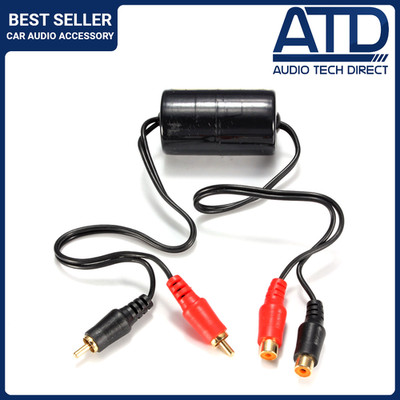 Vergoldete Masse Schleife Isolator RCA Phono Auto Audio Rauschfilter Verstärker Verstärker