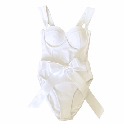 Beach Riot Dina One Piece White Size XS Bridal Honeymoon Corset Vacation READ