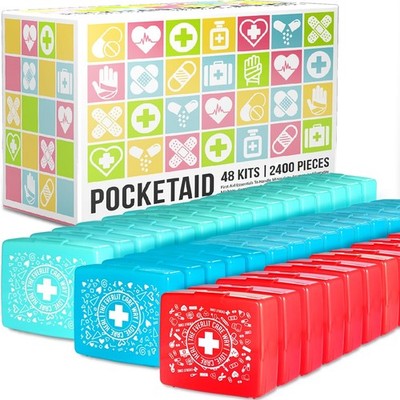 EVERLIT Pocket-Aid Mini First Aid Kit | Compact, Portable Hard-Shell Cases of...