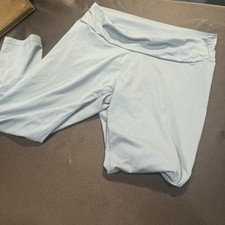 Womens Premium Nylon Capri Leggings Basic Nylon Stretch Pants Yoga Exercise