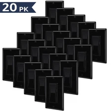 Black 3 Way 15A 120V for CFL 600W LED 150W with Plate Cover 20PK