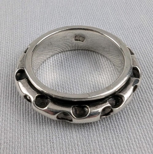 Handmade Sterling Silver Spinner Ring Size 9.25 9.7g Meditation Fidget Band