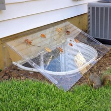 Vercraft 44x18 Window Well Cover Clear Polycarbonate MSRP 259 FREE SHIPPING