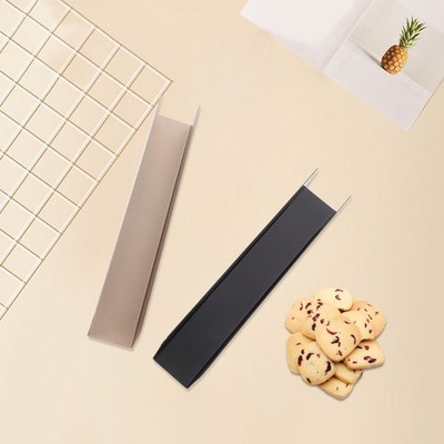 2pcs DIY -Keksformen U -förmige Backformen Backformwerkzeuge (gold, schwarz)