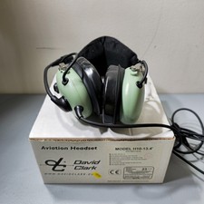 David Clark H10-13.4 General Aviation Headset w/ Volume Control- Good Cond.