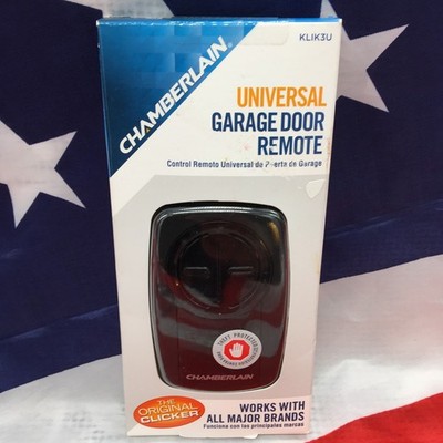 Chamberlain KLIK3U-BK Clicker Universal 2-Button Garage Door Opener Remote