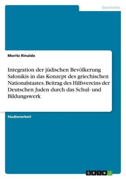 Integration Der JüDischen BevöLkerung Salonikis In Das Konzept Des Griechischen-image