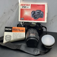 Pentax PZ-1p 35mm SLR Film Camera w/ 28  80mm Lens, Manuals, Case   Tested