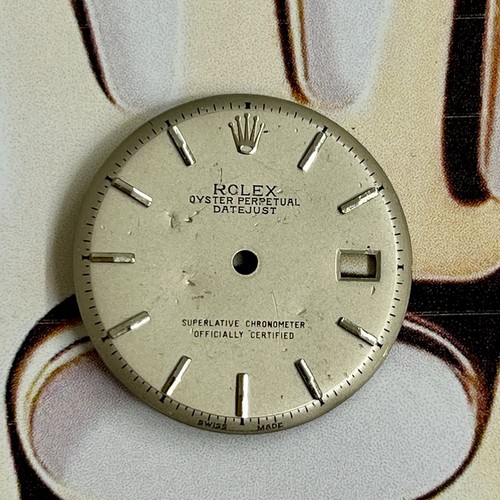 Rolex Men's 36mm Datejust Custom Gray Dail Silver Stick Ref 1601/1603