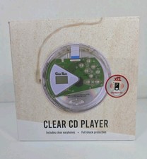 ClearTech Clear CD Player Including Earphones, Portable. New