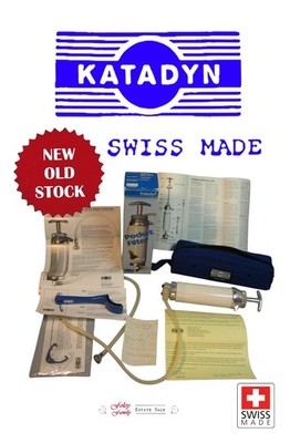 1989 Katadyn Pocket Water Filter Swiss Made New Old Stock Original Box Paperwork