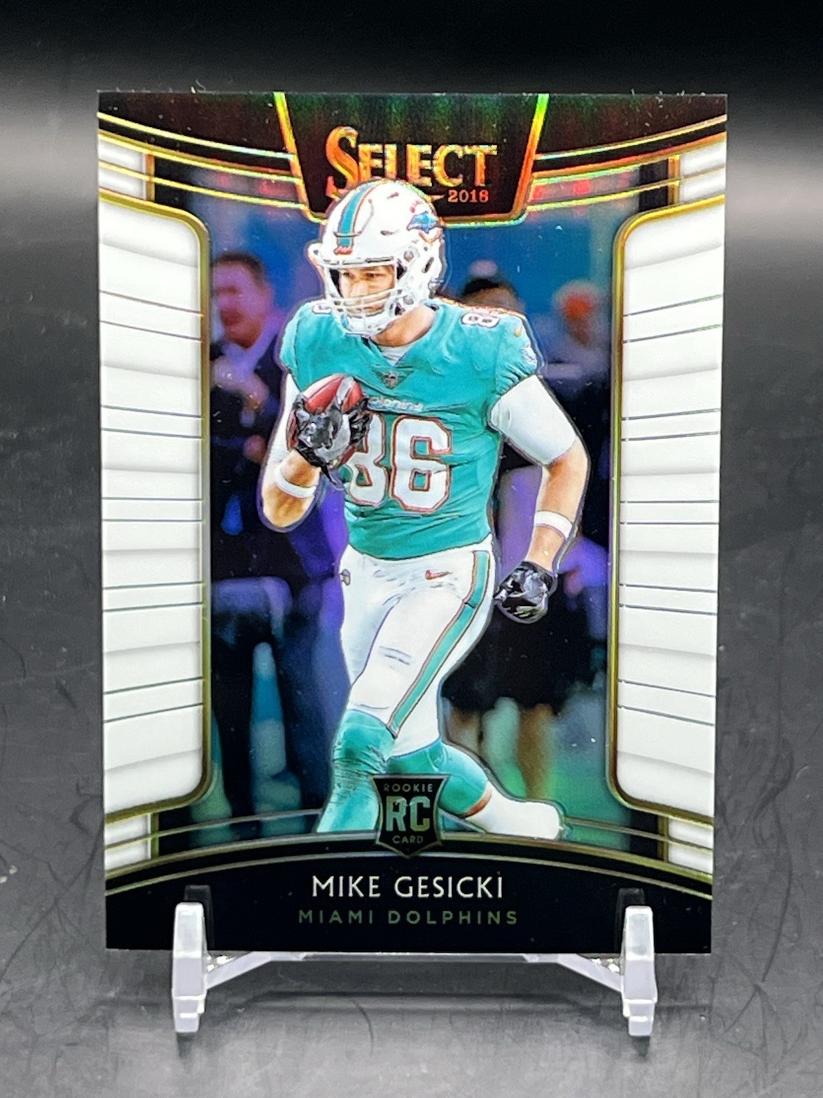 2018 Select #52 Mike Gesicki White Prizm RC /75 💥