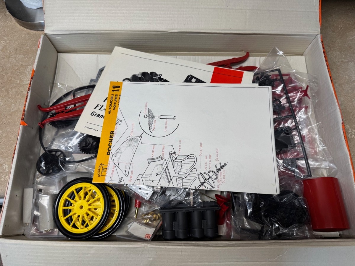 Tyco Pocher Fiat Grand Prix De France 1907 Model Kit Open Box 1:8