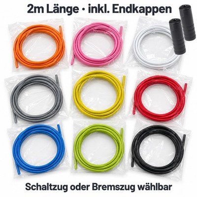 Fahrrad Bowdenzug Bremszughülle Schaltzughülle Außenhülle Bautenzug V-Brake Shif