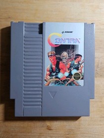 Contra (Nintendo Entertainment System, 1988) NES Authentic Cartridge With Sleeve