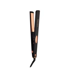 FoxyBae Trés Sleek Titanium Flat Iron Hair Straightener 1" [Black Rose-Gold]
