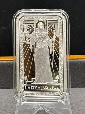 PAMP Suisse Lady of Justice 1 oz .999 Silver Bar | eBay