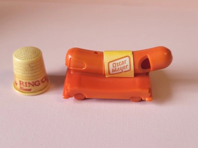 Vintage Ring Clear Hosiery Thimble Oscar Mayer Whistle Lot 
