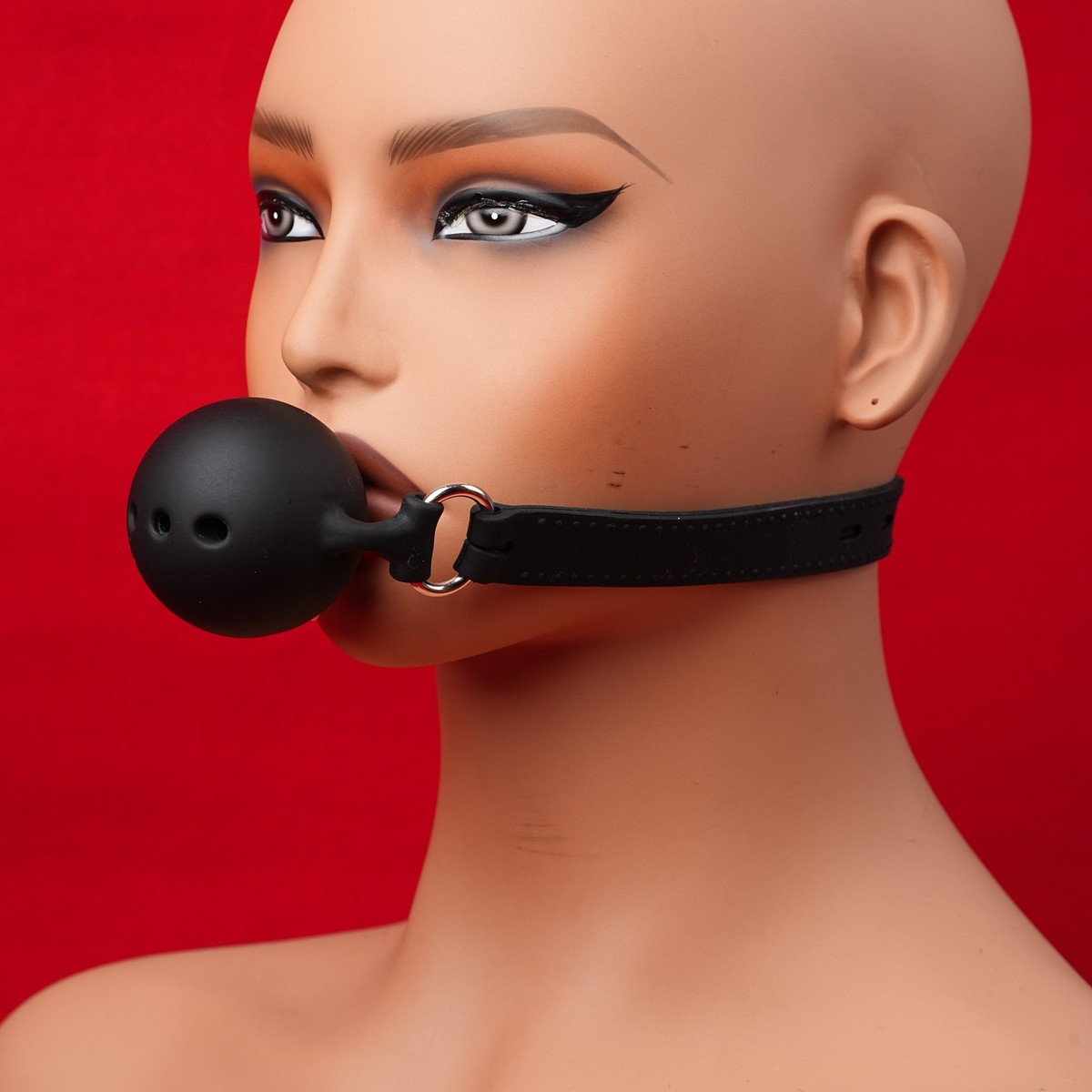 3 Größen Weiches Silikon Offener Mundknebel Slave Games Ballknebel for Couples