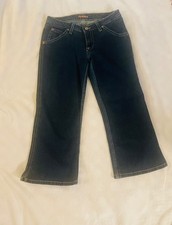 Hudson Size 29 Womens Capri Dark Blue Wide Leg Jeans