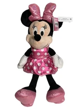 Just Play Disney Jr 20” Minnie Mouse Large Plush Pink Polka Dots New with Tags