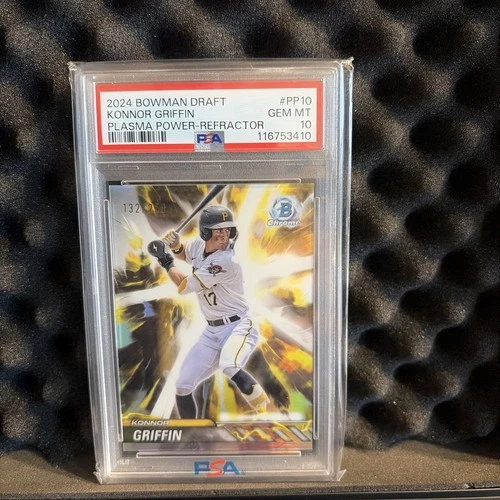 2024 Bowman Draft Plasma Power Refractor 132/250 Konnor Griffin PSA 10 #PP10