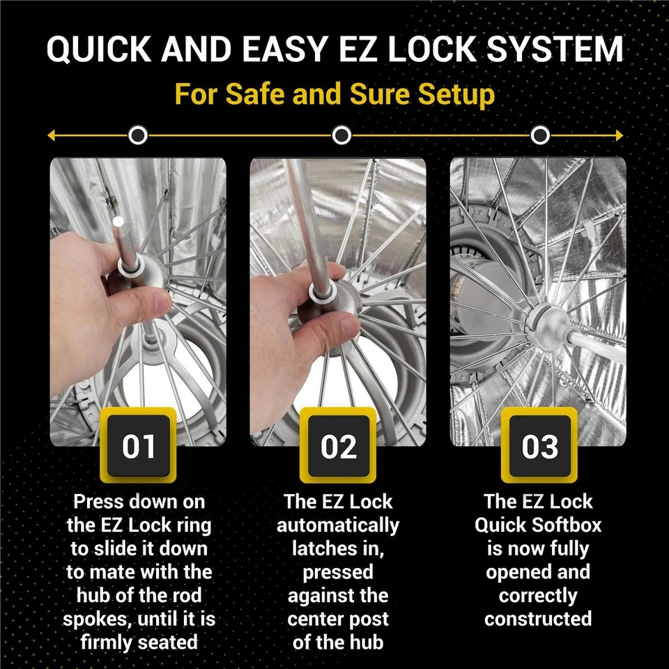 Softbox rápido parabólico profundo Glow Glow EZ Lock 28", caja blanda parabólica de 16 lados O Foto 4 de 4