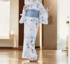 [High Quality] Kimono Yukata/ Goldfish×blue obi/ ladies/ Direct from Japan