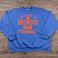 NFL Denver Broncos Retro Crewneck Sweatshirt Adult Size Large