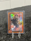 2025 TOPPS CHROME JOE BURROW TRUE ORANGE REFRACTOR AUTO /25 COLOR MATCH