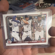 Topps 2025 Series 1 League Leaders RBI #86 Ohtani Adames Machado Baseball Card