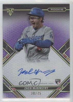 2021 Topps Triple Threads Rookie Amethyst 30/75 Zach McKinstry Auto RC 3b3