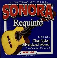 Juego De Cuerdas Sonora Para Requinto. Set Of 6 Strings For Requinto Guitar SN43