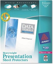 Diamond Clear Heavyweight Sheet Protectors Top-Load Heavyweight 8.5x11in 200/BX