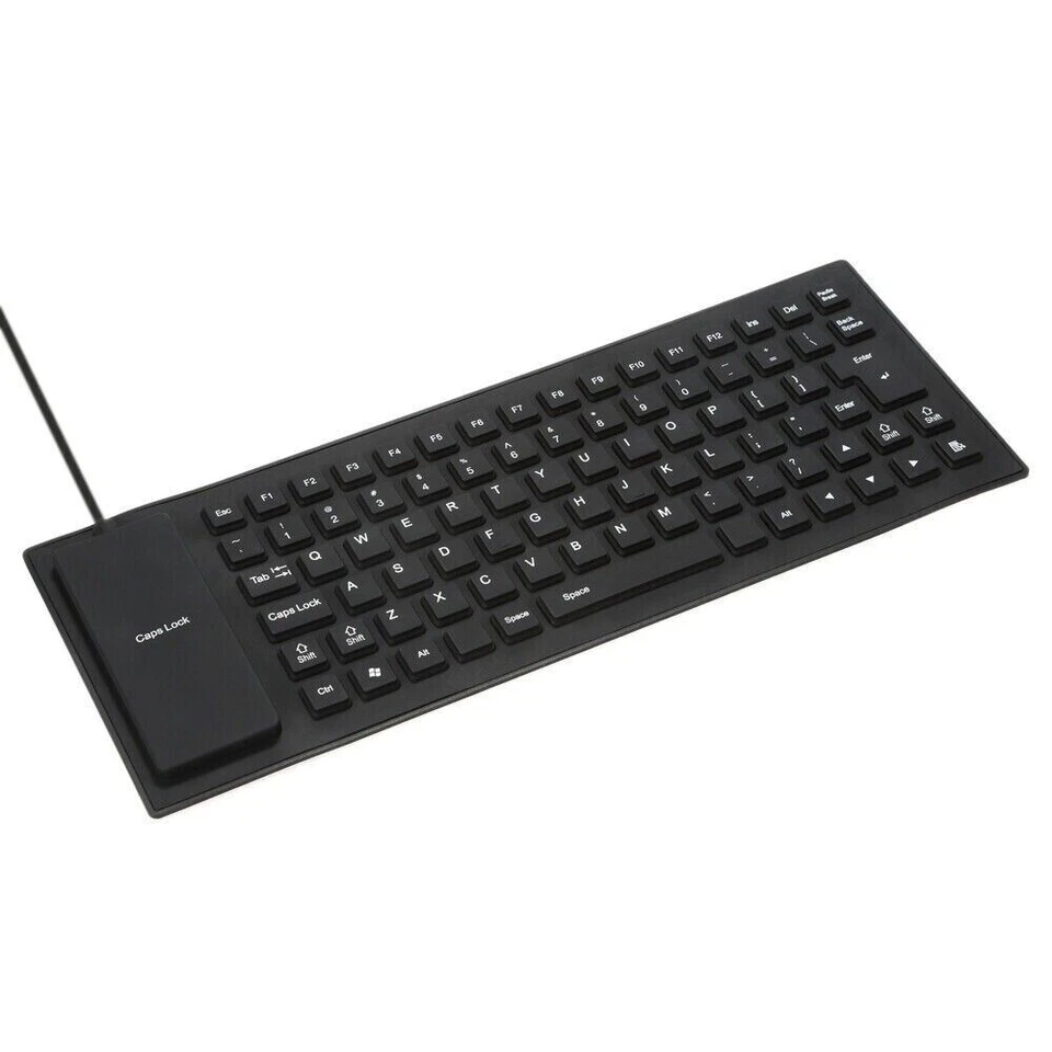 USB Silicone Foldable Keyboard Flexible with Numeric For Laptop PC Desktop - Image 4 of 4